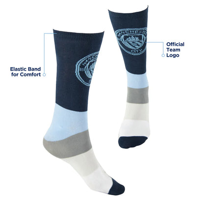 Manchester City FC Calf-length Socks Size 9-13