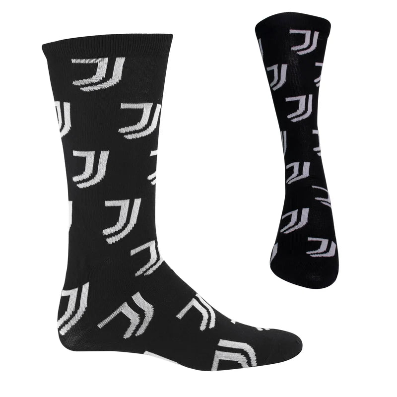 Juventus FC Black Calf-length Socks Size 9-13